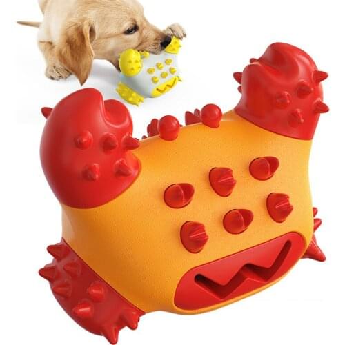 Interactive Rubber Pet Toy Multifunction Dog Toothbrush Popular Puppy Toys 2021 Crab Pincer Molar Pet Supplies Brushing Stick