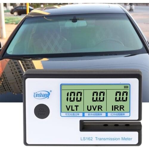 Fast Three Machines in One Portable LS162 Window Tint Meter Solar Film Transmission Meter VLT UV IR Rejection Tester