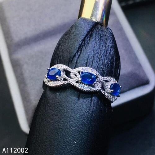 KJJEAXCMY fine jewelry natural star sapphire 925 sterling silver new adjustable gemstone women ring support test luxury fashion