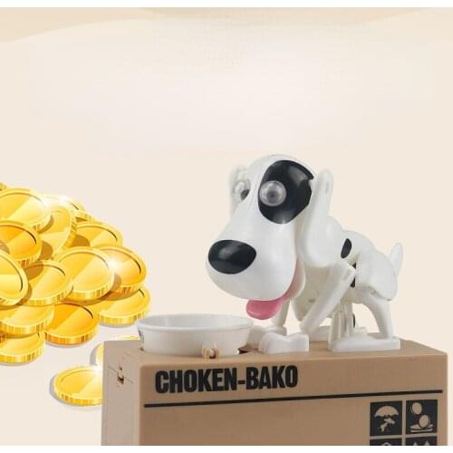 Money eating dog piggy bank childrens creative electric toys cartoon Coin Piggy Bank desktop decoration small ornaments