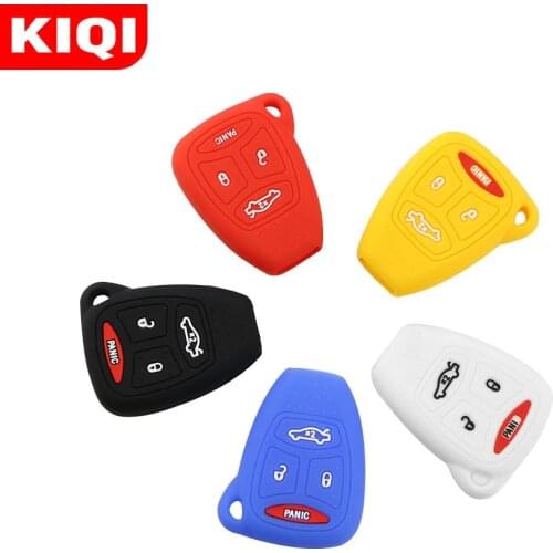 Silicon Car Key Cover Case Holder for Jeep Compass Grand Cherokee Commande for Chrysler 300 Aspen for Dodge Dakota Durango