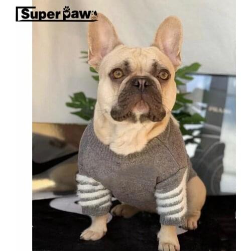 Fashion Dog Clothes Pet Puppy Sweater Hoodie French Bulldog Pug Jacket Coat for Dogs Winter Keeping Warm Dropshipping LDC08