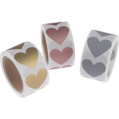 300pcs Heart Shaped Rose Gold Scratch Off Stickers Silver Labels Sticker For Party Activity Game Favors Stationery Sticker