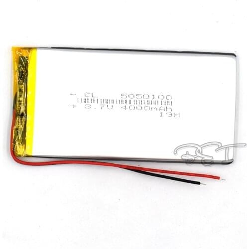 3.7V 4000mah Li-po Li Ion Rechargeable Battery 5050100 Lithium Polymer Cells for Mp3 MP4 MP5 GPS PSP Mobile Bluetooth Speakder