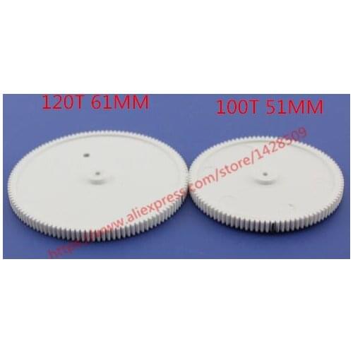 Large Size Plastic Gear Diameter 61mm/51mm Aperture Diameter 1.9mm Module 0.5 DIY Parts use for technology model making