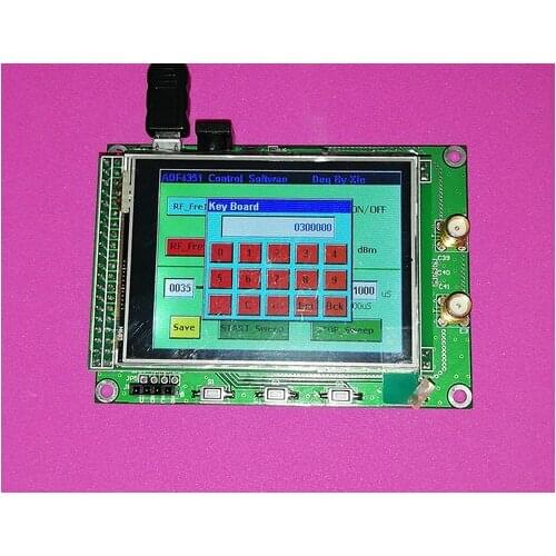 Latest version ADF4351 RF Sweep Signal Source Generator Board 35M - 4.4G + STM32 TFT Touch LCD