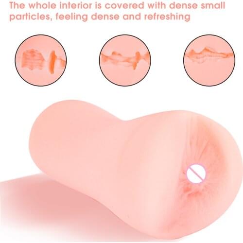 Realistic Deep Throat Bottle Male Masturbator Silicone Artificial Mouth Anal Erotic Oral Sex Masturbator Cup Sex Toys for Men