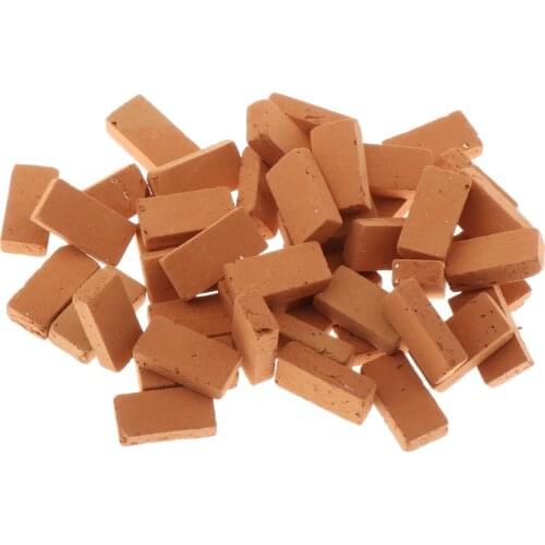50 lot Realistic 1/16 Miniature Brick Toys Scenery Decoration DIY Accs