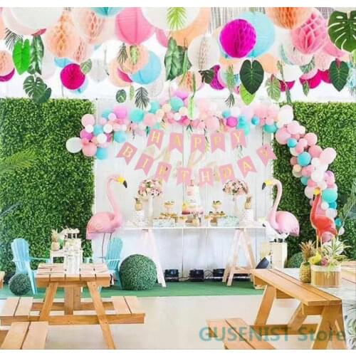 Happy Birthday Banner Bunting Gold Letters Paper Garland Boy Girl Christening Children Party Decoration Kids Supplies