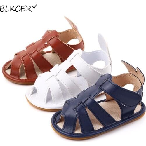 Baby Boy Sandales Newborn Bebes Summer Shoes Toddler Footwear for 1 Year Trainers Infant Leather Sandalen Accessories Doll Gifts