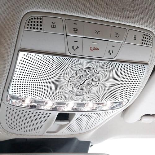 Car Reading Light Cover Trim Decoration StripsInterior Roof Lamp Frames Sticker for Mercedes Benz E Class W213 2015-2019