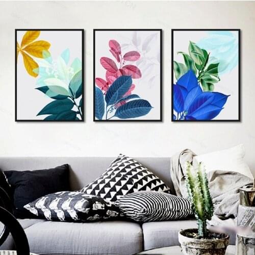 Fresh Green Plant Canvas Painting Wall Art Pictures For Living Room Nordic Decoration Posters And Prints Modern Home Decor