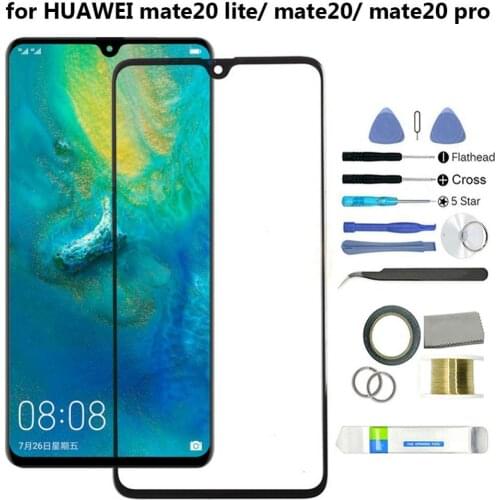 Replacement Front Glass Screen Lens Repair Parts Kit for Huawei Mate 20 Lite Pro