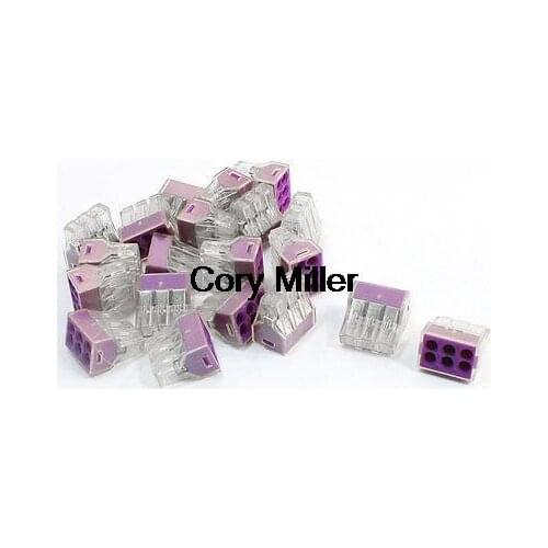 0.75-2.5mm2 1.5-2.5mm2 6 Way Terminal Block Push Wire Connector