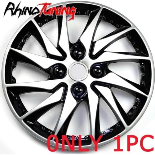 1x Universal 14" Inch Car Wheel Trims Hub Caps Covers R14 Rim Center 10 Spoke Clip For Refit 388MM Auto Styling