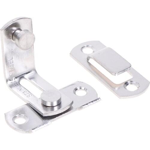 1pc Barn Door Cast Metal Hook Latch Lock Texture Country Rustic Decoration Ornament Toilet Doors Right Angle Sliding Door Buckle