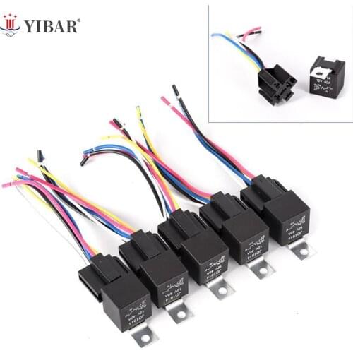 1pc Waterproof Automotive Relay 12V 5Pin 40A Car Relay 12V 5Pin With Relay Socket Useful car accessaries