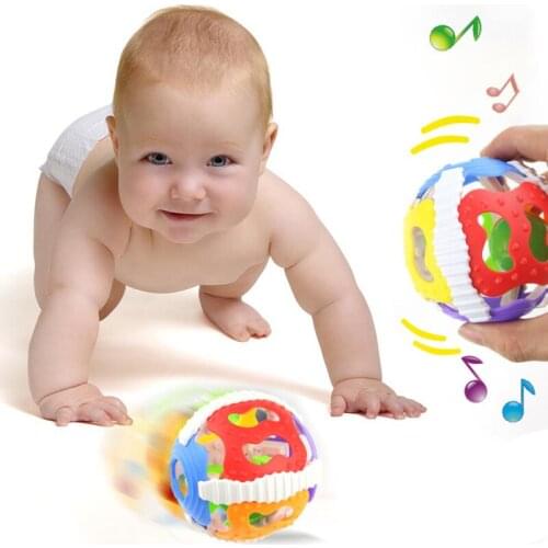 1pcs Funny Baby Little Loud Bell Ball Rattles Mobile Toy Newborn Infant Intelligence Hand Grasping Early Educational Toys