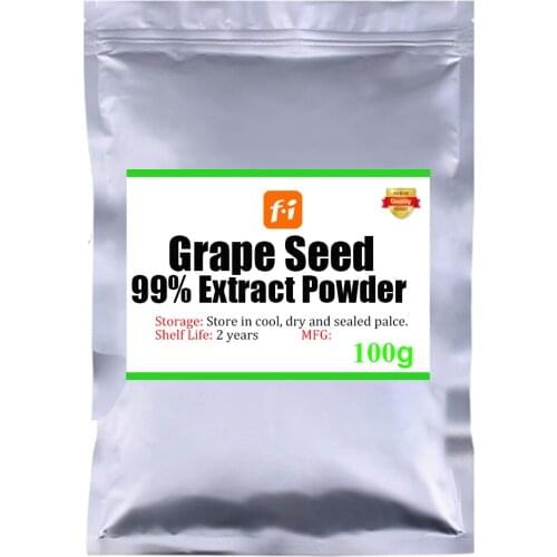 100g-1000g pure grape seed extract powder 99% proanthocyanidins and resveratrol, grape seeds, proanthocyanidins and whitening sp