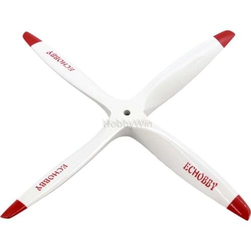10x6 CCW 4 bladed Engine Wooden Propeller White for Nitro Gasoline RC Model Airpane Warbird Sporter Aircraft