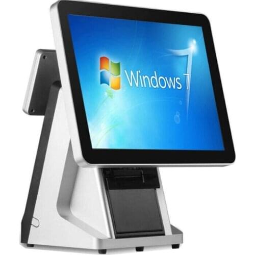 15 inch touch screen POS system for retailers Cash Register capacitive POS machine with VFD 58mm printer POS Machine