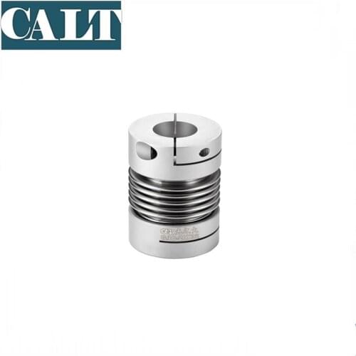 GRC 25mm 32mm 40mm Standard Steel Material Shaft Coupling Metal Bellows Flexible Coupling Clamping Type For CNC Machine 2 PCS