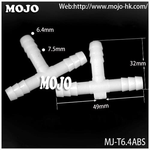 2020 Free shipping!! MJ-T6.4ABS Water hose connector (100pcs/lots)
