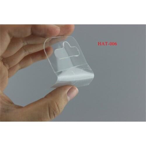 500pcs Supermarket merchandising self - adhesive hanger aircraft hole hook PET plastic bubble sticky hook