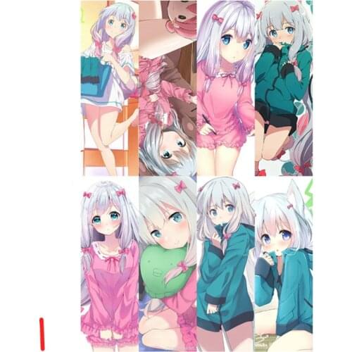 8pcs Eromanga Sensei Anime Bookmarks Waterproof Transparent PVC Plastic Bookmark Beautiful Book Marks Gift
