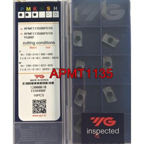 APMT113504PDTR APMT113508PDTR APMT160408PDTR YG602 100% original YG-1 APMT1135 APMT1604 Carbide insert