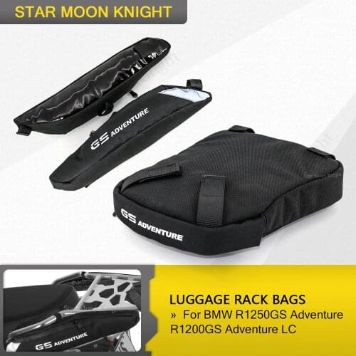 Motorcycle Frame Side Pockets luggage rack Travel Placement Waterproof Bag For BMW R1200GS ADV LC R1250GS Adventure 2014