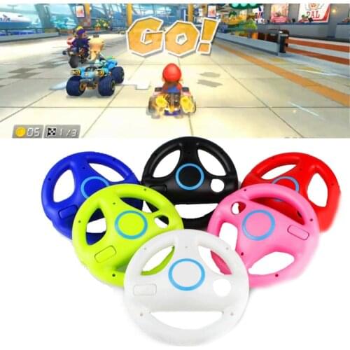 Cewaal 6 colors Racing Game Round Steering Wheel Remote Controller for Nintendo for Wii children Volante Pc Gift