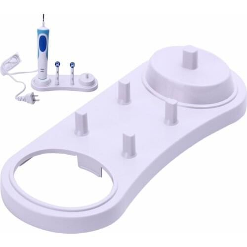 EAS-Electric Toothbrushes Holder Stand Support White Tooth Brush Heads Base With Charger Hole For Oral B 3709 3728 D18