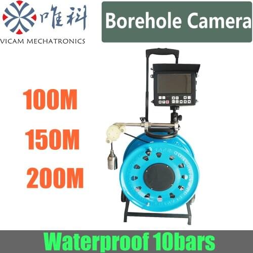 Free Shipping 100m 150m 200m Endoscope Inspetion Camera Hd 10inch Color Screen Water Well Inspection Camera