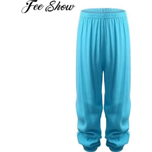 FEESHOW New Summer Kids Anti-Mosquito Pants Unisex Boys Girls Harem Pants Long Bloomers Loose Yoga Sport Workout Casual Pants CC