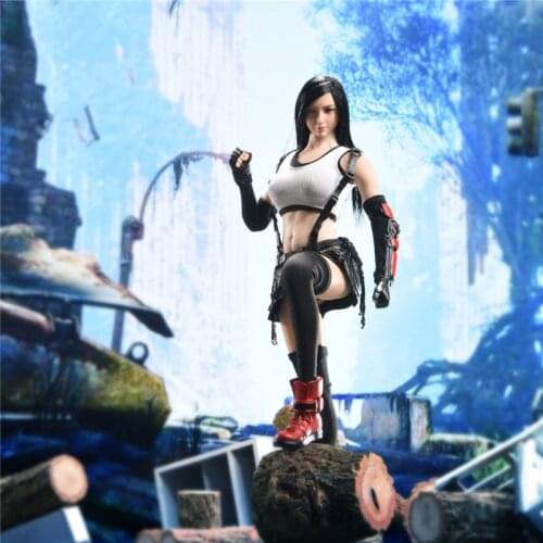 In Stock 1/6 Tifa Lockhart Goddess of Fantasy 19XG63 12" Female Action Figure with Double Heads Full Set For Fans Collection