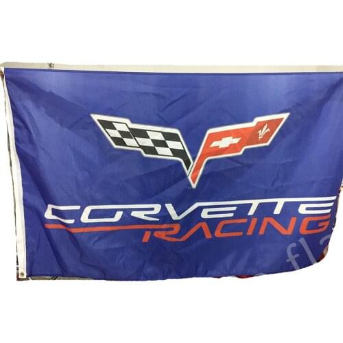 Corvette flag , corvette banner, 90X150CM size,100% polyster 01