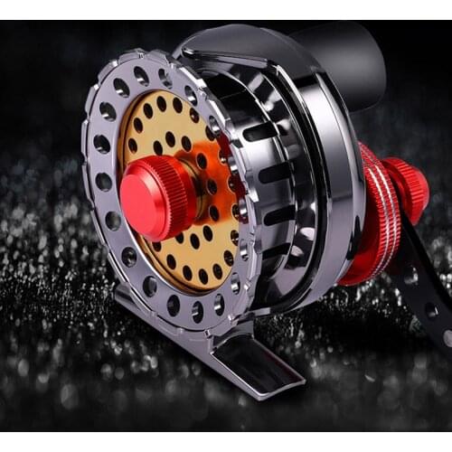 Fly Fishing Reel 6+1BB 60mm All Metal Wheel 2.6:1 Speed 205g Baitcasting Reel CNC Machine Cut For Trout Pike Fly Fishing Tackle