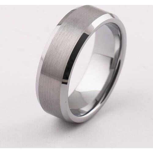 Mens Tungsten steel ring hand matte lassa ring Europe hot style rings for male jewelry creative ring