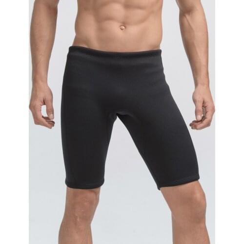Wetsuit Pants 3mm Neoprene Short Pants for Men L, XL, XXL, XXXL, 4XL Solid Black Swimming Suit Trunks