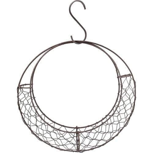 Iron Wire Succulent Pot Moon Shaped Metal Hanging Planter
