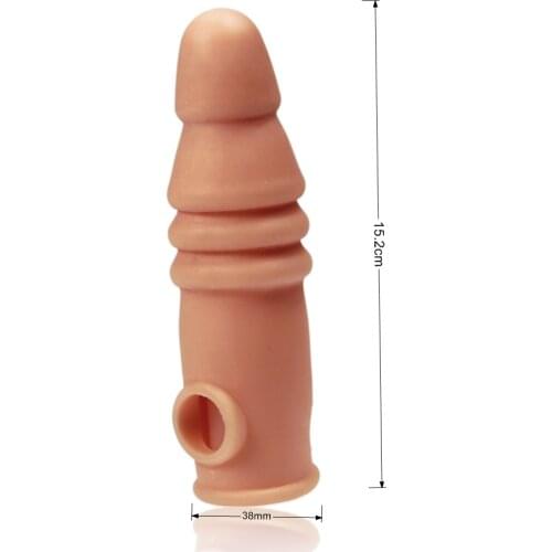 Man lasting condoms triple vibrator penis extender sleeve,Bold reusable Dual cock ring anal plug sex toys for dildo extend