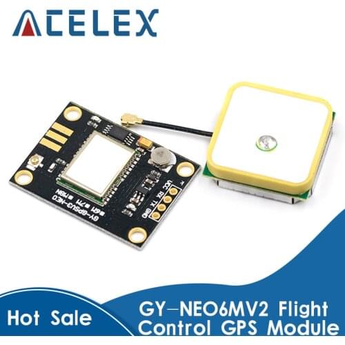 NEO-6M GPS Module GY-GPS6MV2 NEO6MV2 Buit-in EEPROM APM2.5 Antenna RS232 TTL Board for Arduino Flight Control 3V-5V Good