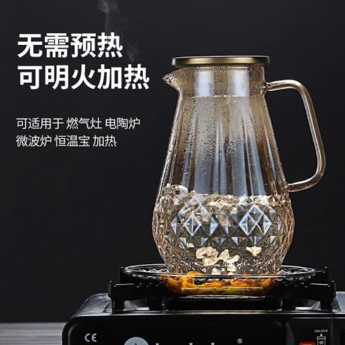 New Transparent Clear Glass Milk Mug Coffee Tea Cup Teapot Kettle With Tea Infuser Filter Lid Home Office Drinkware cup set