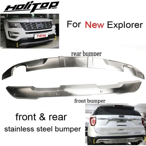 New arrival front&rear bumper skid plate for Ford old&new Explorer 2011-2019,stainless steel,two choices,2pcs.quality supplier