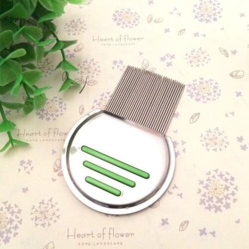 Pet comb dog to flea cleaning comb stainless steel thread needle comb lice removal flea beauty supplies