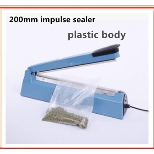 220V 200 Hand pressure PP PE Sealer plastic film manual sealing machine packing machine