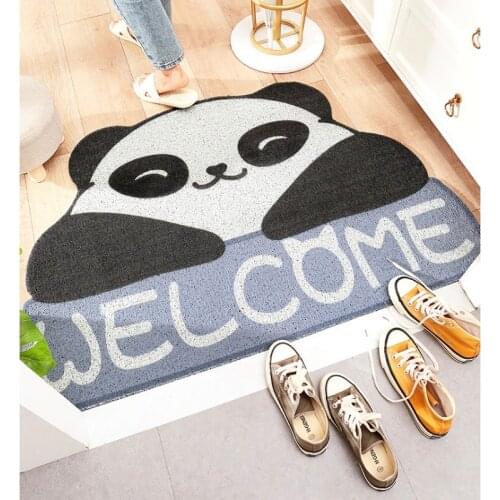 Cute Bath Carpet Non-slip Bath Carpet Outdoor Shower Rug Bathroom Chenille Floor Mat For Bedroom Toilet Door Mat