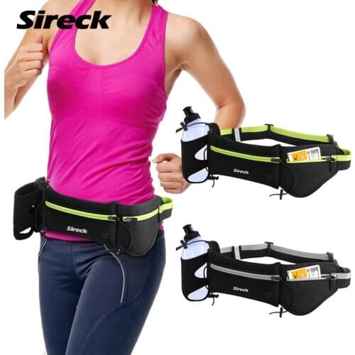 Sireck Running Bag Men Women Sport Running Hydration Belt Water Bottle Holder Waist Bag Trail Running Sports Bag Run Accessories