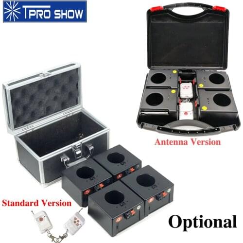 Wedding Fireworks 4 6 8 Cold Fire Fountain Remote Control Pyro Ignitor Bases Wireless Firework System Sparklers For Stage Party